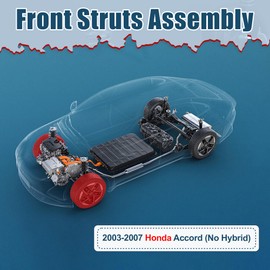 Vextone Front Struts Shock Absorbers Complete Assembly - Fit for 2003-2007 Honda Accord (No Hybrid) - Shocks Replace 172123L/R (Set of 2)