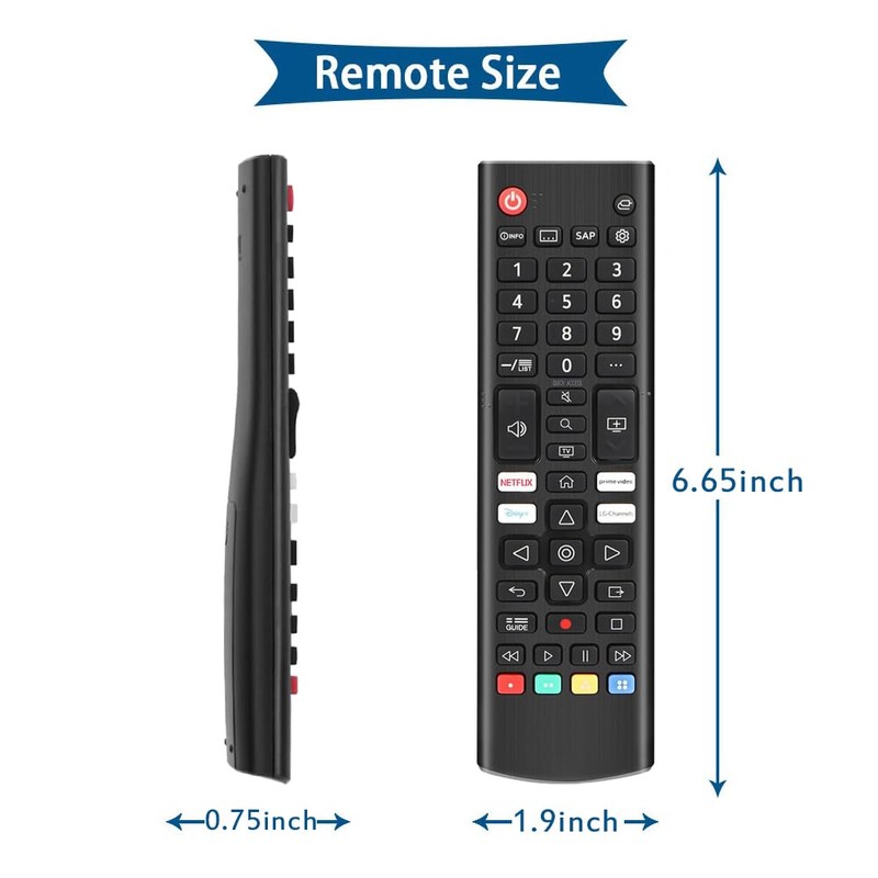 Universal Remote Control for LG Smart TVs, Replacement Remote Compatible