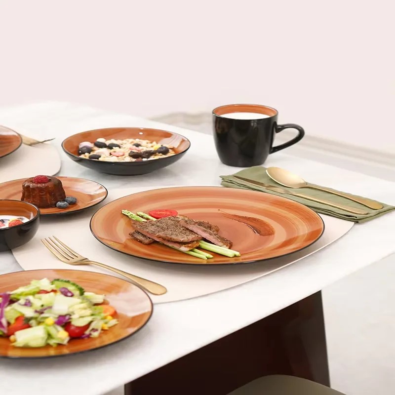 September Promotion Unique Tableware Set Includes Plates Bowls and Cups