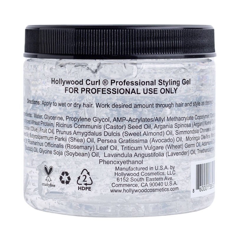 Hollywood Curl Styling Gel for Wavy and Curly Hair -