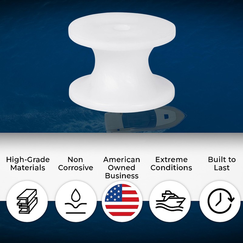 White Water Marine - Delrin Anchor Roller Replacement Wheel –