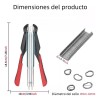 Alicates Savefree para Anillos de Cerdo con Clips en C