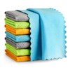 AIDEA Microfiber Glass Cleaning Cloth, 8PK, Premium Microfiber Glass and