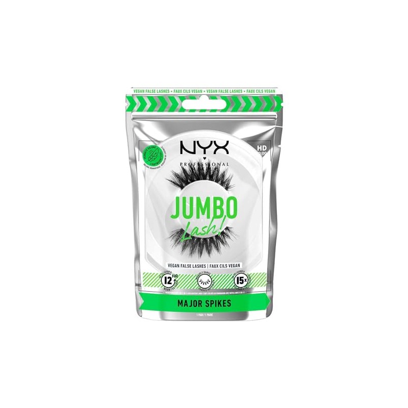 NYX Professional Makeup, Jumbo Lash, Pestañas Postizas, Major Spikes