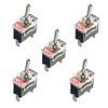 5 x On/Off Toggle Flick Switch 2-Pin 15A SPST