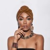 DRESHOW 5 Pieces African Turban for Women Soft Pre-Tied Knot