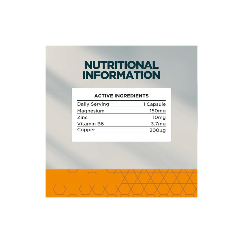Myvitamins Zinc & Magnesium Capsules | High-Strength Blend with Vitamin