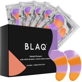 BLAQ BLAQ Kakadu Plumpers Premium Under Eye Patches for Dark Circles and Puffiness. Australian Native Plum Extracts, Vegan and Cruelty-Free, 5-Pack