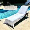 ARLU HOME Large Luxury Chaise Pool/Lounge Chair Cover Towel -