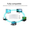 Smart Wireless Keyboard Mouse Kit Silent LED Indicator Waterproof Power
