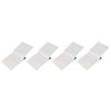 4 Booklet 50 Pcs 10cm X 7.5cm White Soft Cleaning
