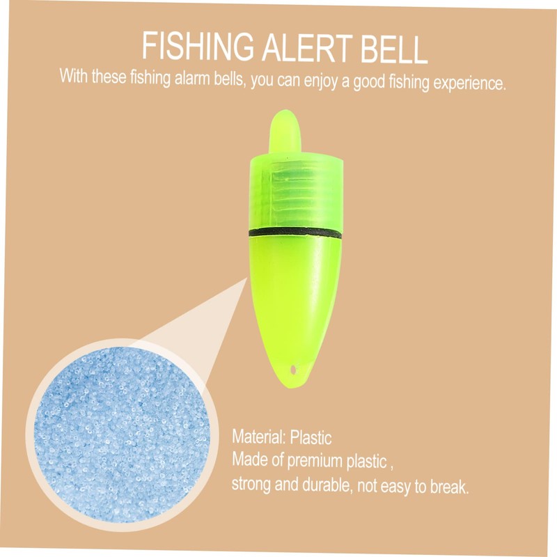 OHPHCALL Fishing Bell Indicator 40pcs Bells for Fishing Rod Bait
