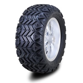 LIBRA 12" Hyper Silver Aluminum 4 Lugs on 4" PCD Wheel with WANDA 23X10.5-12 Golf Cart Tire Assembly