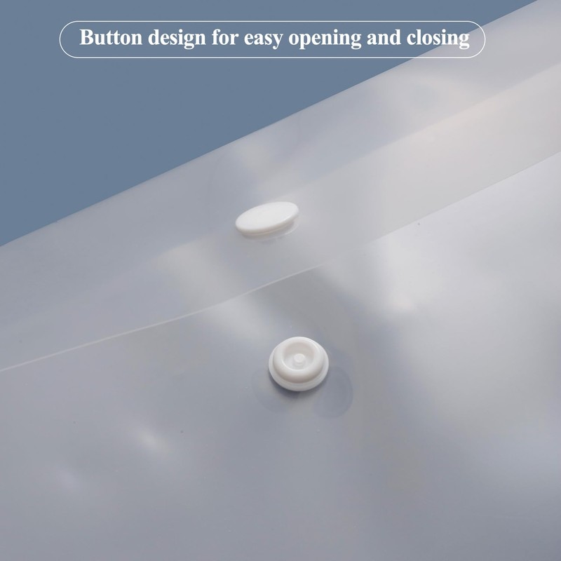 M&G 12 Pack Plastic Envelopes File Folders, Clear Folders for