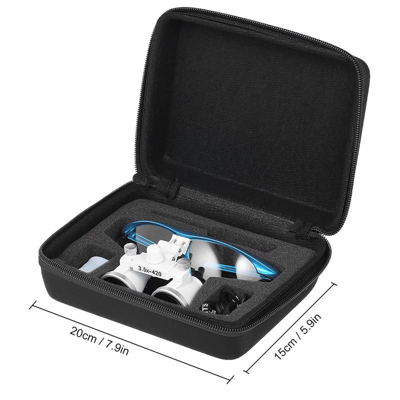 Dental Binocular Loupes 3.5X 420mm Dental Magnifier Optical Glass Dentists
