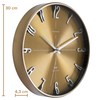 GOODERY Radio-Controlled Wall Clock, Diameter 30 cm, Quiet 3D, Large,