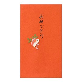Midori 25176006 Pochi Pouch, PC Pouch, Congratulations, Sea Bream, Pattern