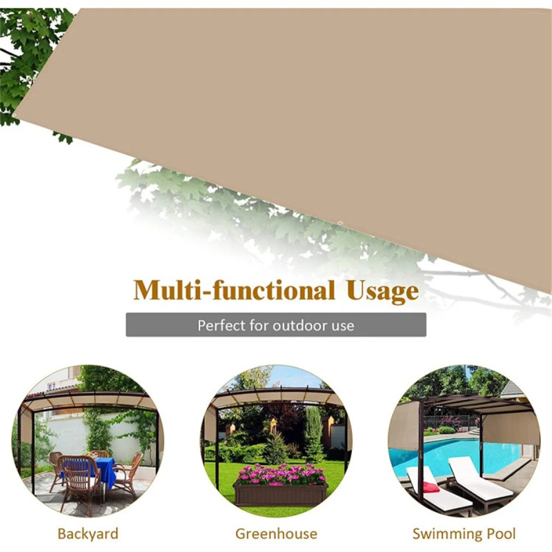 Outdoor Canopy Sunshade, Sunshade Cloth Replacementsize: one size, color: Beige