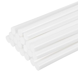 sourcing map 20 Pcs Hot Melt Glue Gun Sticks, 9.8" x 0.4" Hot Glue Sticks Bulk with Most Mini Glue Guns for DIY Art Projects and Quick Home Repairs,Cream White