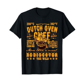 Dutch Oven Cowboy & Western Fan Vintage Style BBQ Dutch Oven T-Shirt