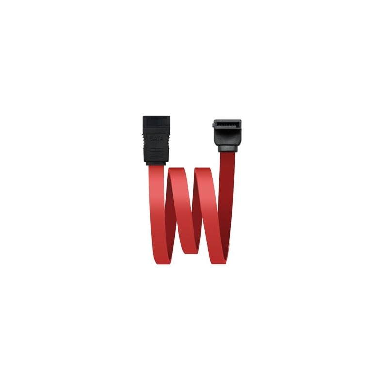 SATA Data Cable - Angled design for easy connection in