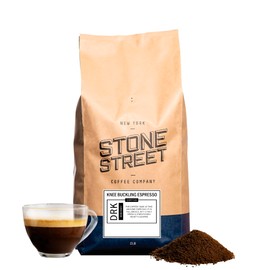 Stone Street Knee Buckling Espresso Coffee, Ground, High Caffeine Blend, Dark Roast, 2 LB