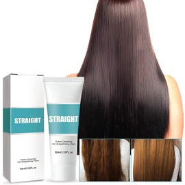 Crema Alisadora，Crema para Alisar el Cabello con Corrección de Proteínas - El Colágeno Nutre Rápidamente el Cabello
