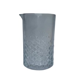 Crystal Cocktail Mixing Glass - 22 Oz 650ml - Thick and Sturdy Bottom, Durable and Seamless Design - Drink Mixer Glass for Bar Mixing Set – Perfect for Professional or Home Bars