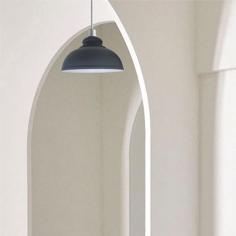 LEDSone Grey Ceiling Light Shade 29CM Metal lamp Shade Pendant