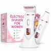 Bikini Trimmer for Women, Rechargeable Cordless Razor, IPX7 Waterproof