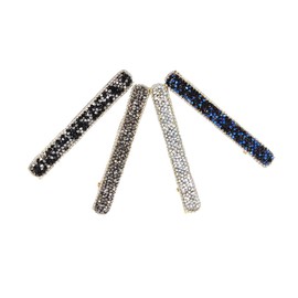 PACKOVE 4Pcs Elegant Rhinestone Hair Clips Creative Barrettes for Women White Blue Black Grey Stylish Hair Jewelry for All Occasions