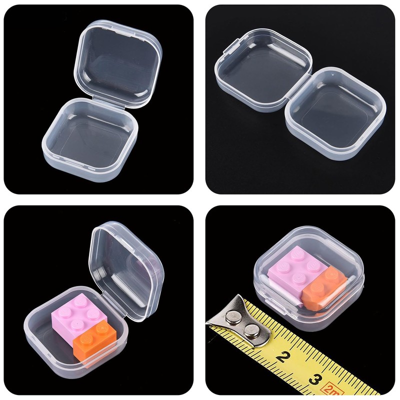 Prmape Pack of 50 Storage Boxes with Lids Small, 3.5