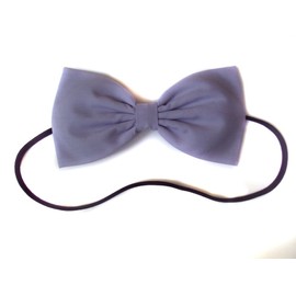 EmilyRose Couture Solid Color Jewel Tone Essentials Hair Bow Collection (Headband, Lavender)