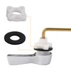 Hibbent 2 Pack Universal Metal Front Mount Toilet Handle, Tank