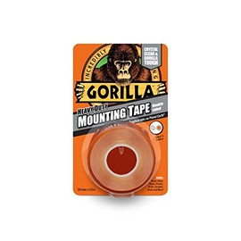 2 X GORILLA GLUE 3044101 1.5 m Heavy Duty Double Sided Mounting Tape - Clear