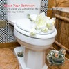WSDMAVIS 2Pcs Funny Frog Toilet Bolt Caps Decorative Cute Frog