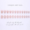 Nail Tips 24 Pcs Set Long False Nail 3D Glossy