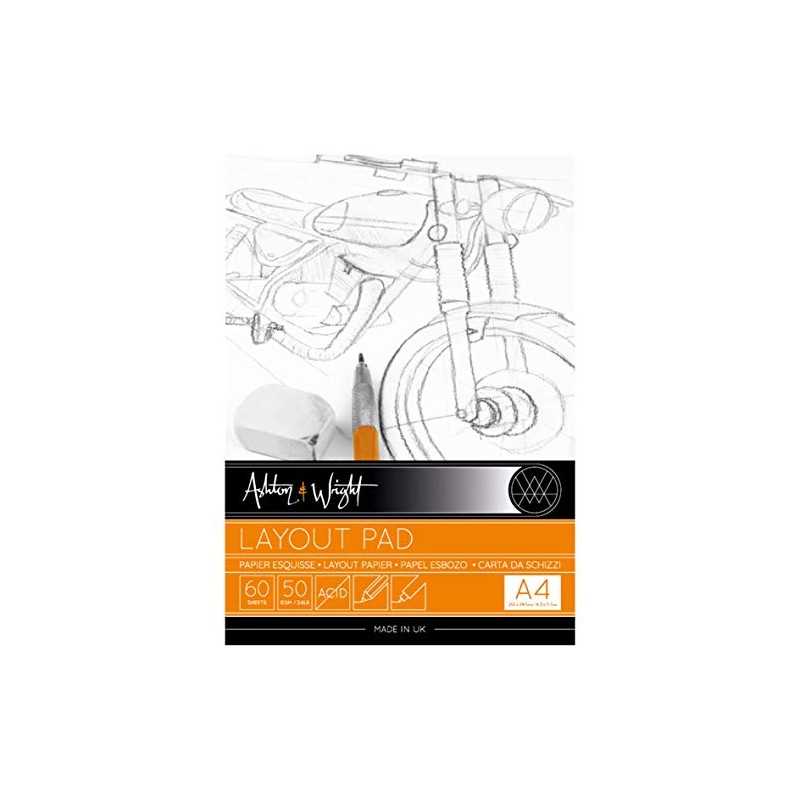 Ashton and Wright - Semi Transparent Layout Pad - 50gsm