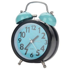 Alarm Clock, Double Bell Ultra Silent Sunrise Alarm Clock for Bedside Table, Bedroom, Room, Desk, Table Night Watch