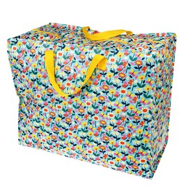 Large Storage Bag with Zip - Strong and Durable 55 x 48 x 28cm 70l - Choice of Design (Butterfly Garden)