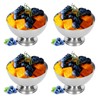 4Pcs Stainless Steel Dessert Bowl Multi Functional Drop Resistant Rustproof