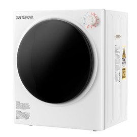 Elevon Portable Clothes Dryer 830W, Compact Dryer for laundry with 5 Drying Modes, 1.95 Cu.ft Front Load Dryer Machine, Stainless Steel Tub for Small Space, Apartments, RVs, Overheat Protection, White