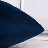 Tennove Cushion Covers 60x60cm Soft Solid Velvet Throw Pillow Covers