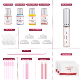 2023 Upgraded Lash Lift Kit Eyelash perm kit, Professional Semi-Permanent Curling Lash Extension Set Suitable for Salon & Home Use