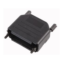 DSUB Hood Plastic Top ENT Black 15 Way | Components D Sub Back Connectors 1 Piece - MHDPPK15-K
