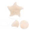 IWOWHERO 2pcs Star Shape Exfoliating Bath Sponge Brush Scrubber for