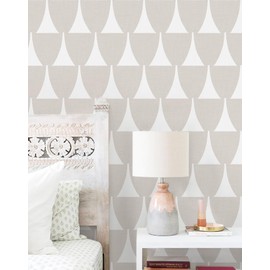MelunMer Taupe Geometric Peel and Stick Wallpaper Boho Contact Paper Modern Self Adhesive Removable Wallpaper for Bathroom Waterproof Drawers Contact Paper for Cabinets Bedroom Wall Decor 17.3"×197"