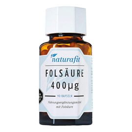 naturafit Folic Acid 400 Capsules, Pack of 90 Capsules