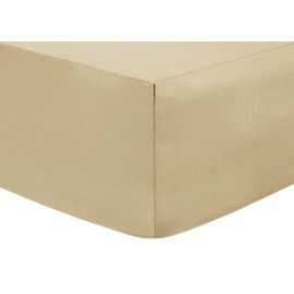 Fitted Sheets 25CM Extra Deep Percale - Beige - King
