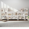 IOTXY Open Cube Low Bookcase - 3-Tier Freestanding Storage Display